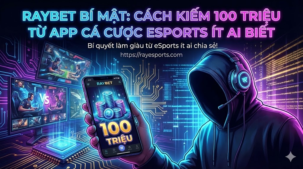 Raybet bí mật: cách kiếm 100 triệu từ app cá cược esports ít ai biết