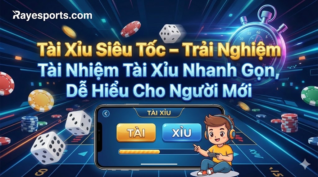 Tài Xỉu Siêu Tốc – Trải Nghiệm Tài Xỉu Nhanh Gọn, Dễ Hiểu Cho Người Mới
