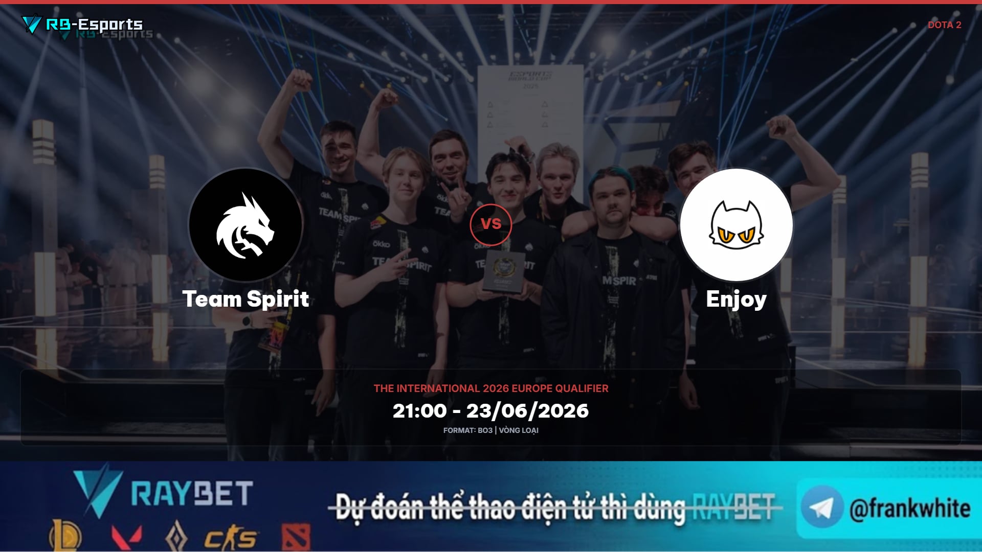 Soi kèo Team Spirit vs Enjoy