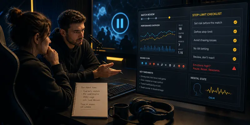 Streamer và chuyên gia phân tích trận đấu esports với checklist giới hạn rủi ro