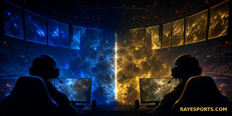Sân khấu esports minh họa trận T1 gặp Gen.G tại LCK ngày 16/08