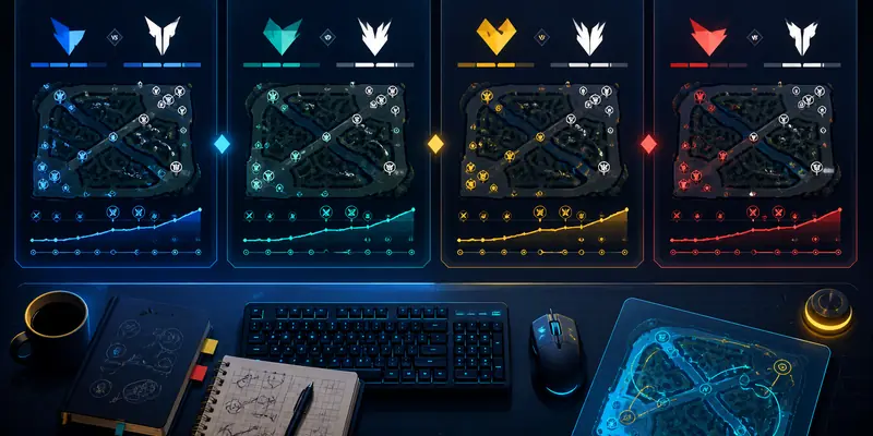 Minh họa bốn trận Liên Minh Huyền Thoại trong lịch soi kèo Esports ngày 20/08