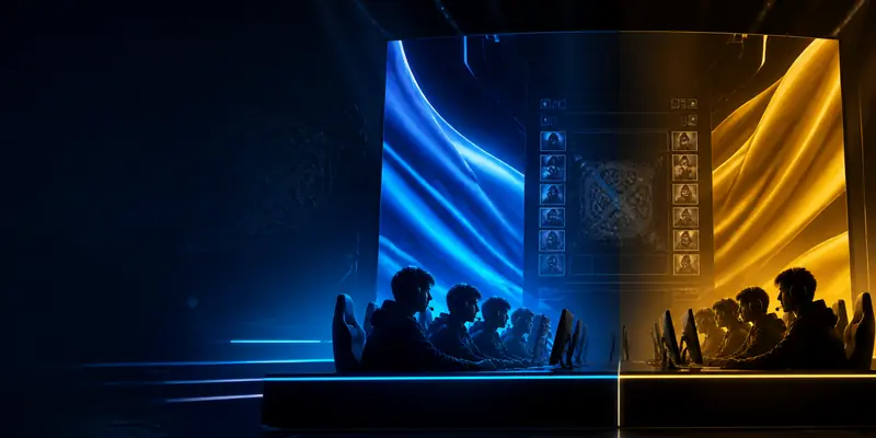 Minh họa soi kèo Esports hôm nay 22/08 với không khí trận đấu Liên Minh Huyền Thoại LCK