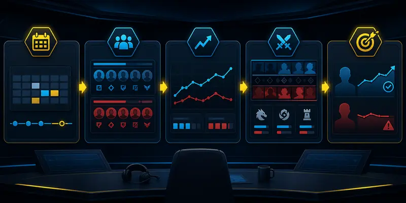 Quy trình phân tích trận đấu esports trước khi soi kèo