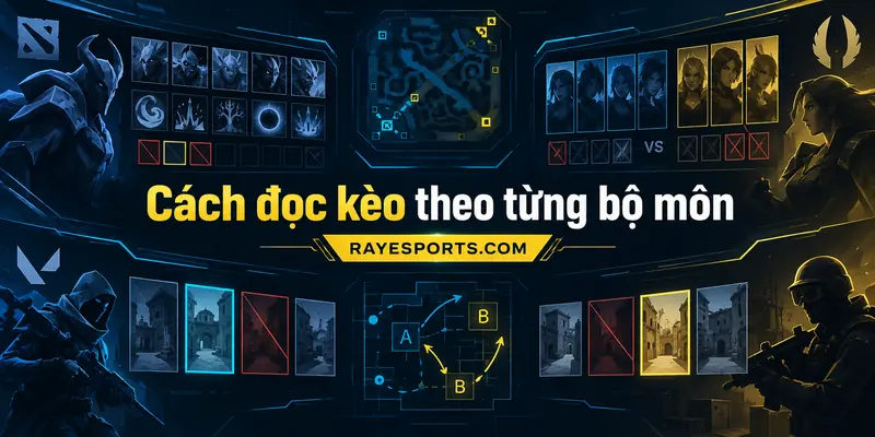 Cách đọc kèo theo từng bộ môn Dota 2 LoL Valorant CS2 ngày 18/09