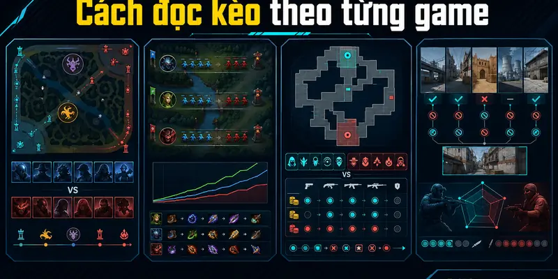 Cách đọc kèo theo từng game: LoL, Dota 2, Valorant và CS2