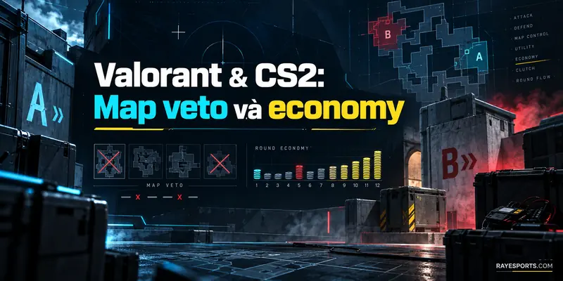 Valorant và CS2: map veto economy