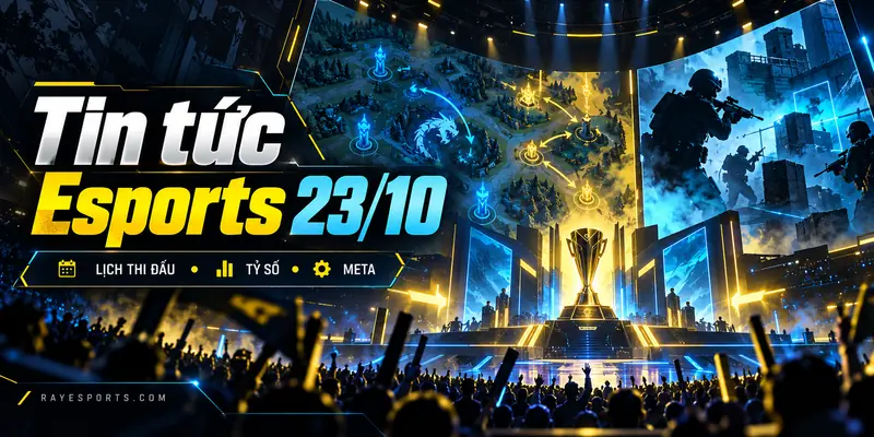 Tin tức Esports 23/10: lịch thi đấu, tỷ số và meta LoL mới nhất