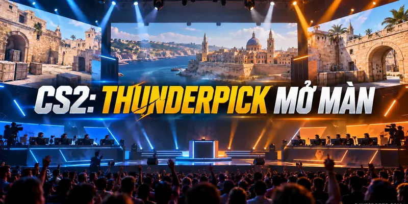 CS2: Thunderpick mở màn tại Malta ngày 14/10