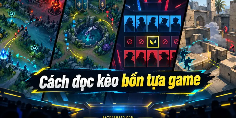 Cách đọc kèo bốn tựa game: Dota 2, LoL, VALORANT và CS2