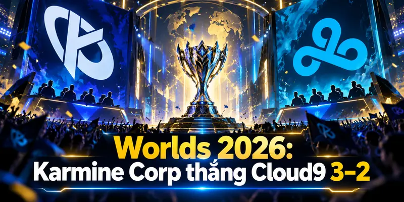 Worlds 2026: Karmine Corp thắng Cloud9 3–2