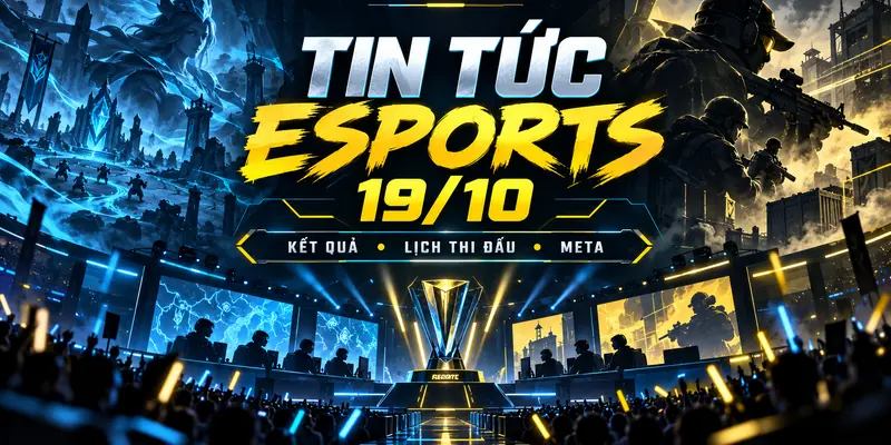 Tin tức Esports 19/10: lịch thi đấu và kết quả LoL, Valorant, Dota 2, CS2