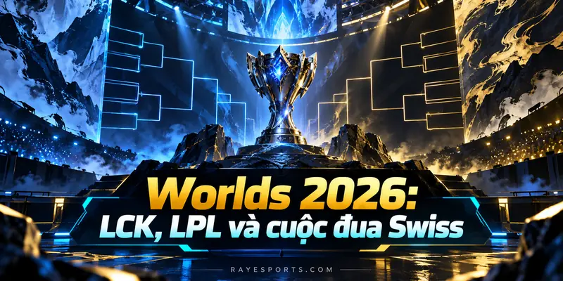 Worlds 2026 với LCK, LPL và cuộc đua vòng Swiss