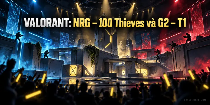VALORANT: NRG – 100 Thieves và G2 – T1 tại Champions 2026