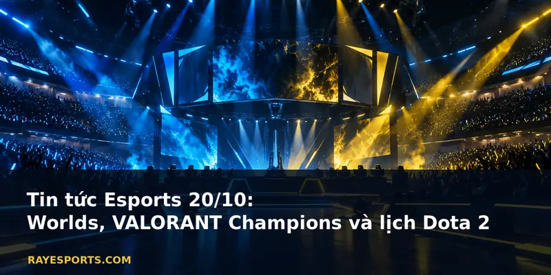 Tin tức Esports 20/10: kết quả Worlds, VALORANT, Dota 2 và CS2
